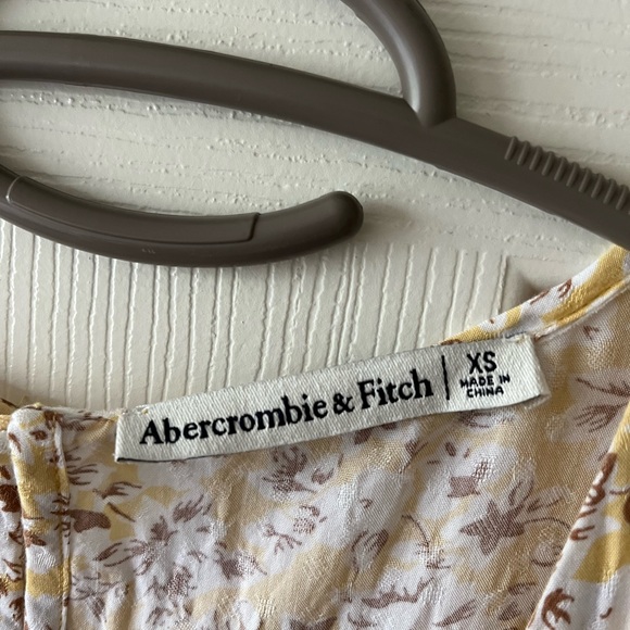 Abercrombie Yellow Floral Tie Back Mini Dress - Picture 4 of 4